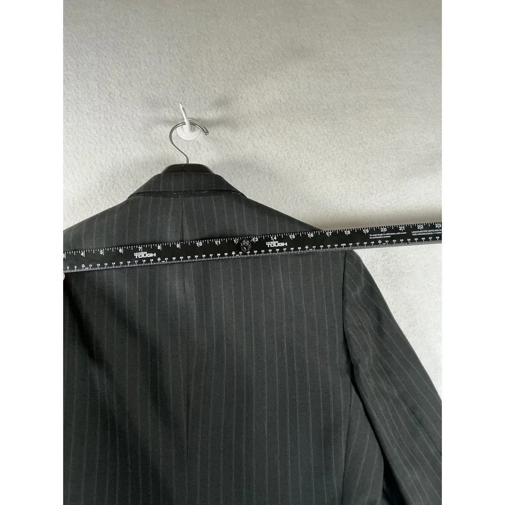 JD Christopher‎ London New York Mens Pinstripe Blazer Romani L41 Charcoal Grey
